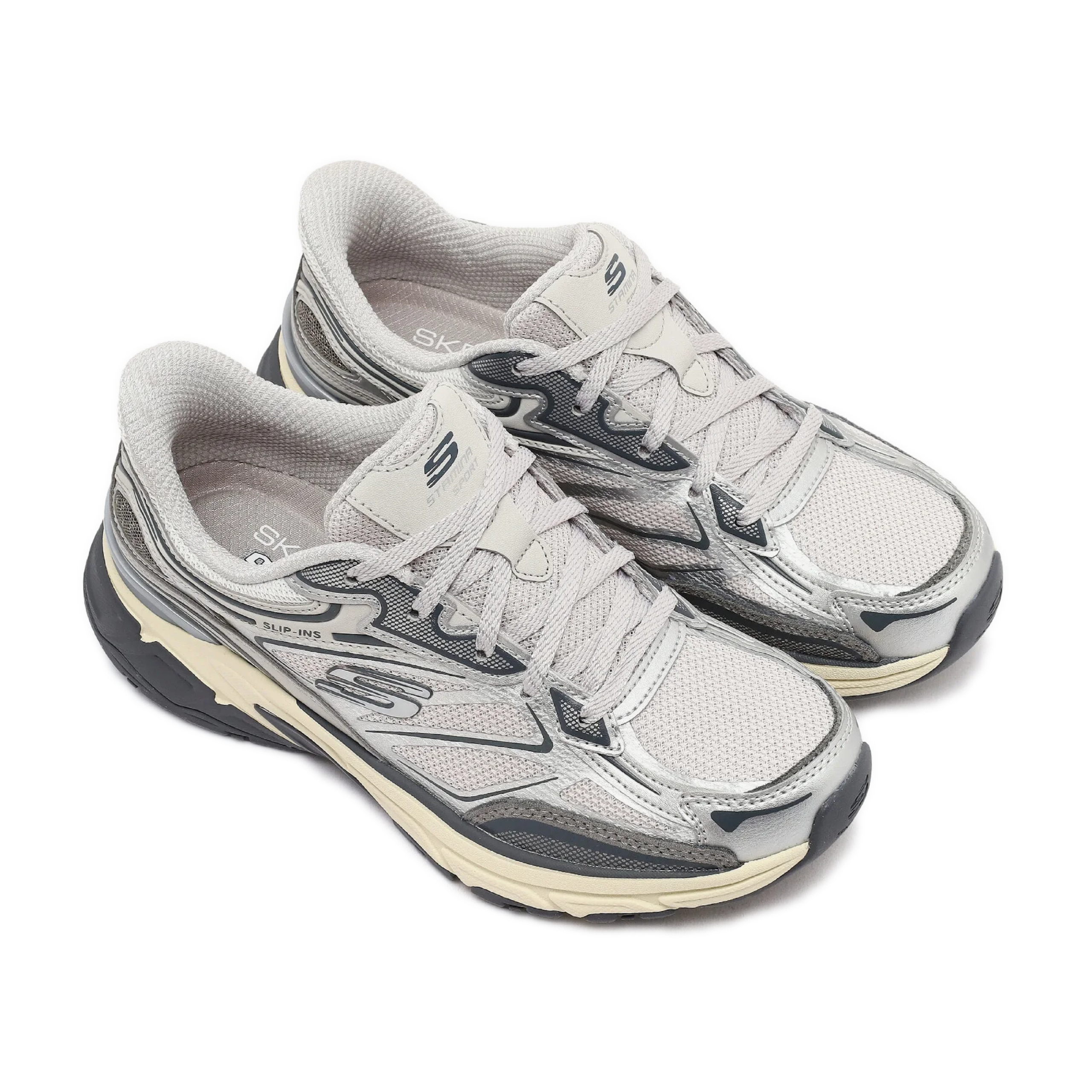 Skechers - Hands free Slip-Ins Stamina Sport SN150710 SIL wmn-03 Skechers - Hands Free Stamina Sport Slip-Ins - Image 2