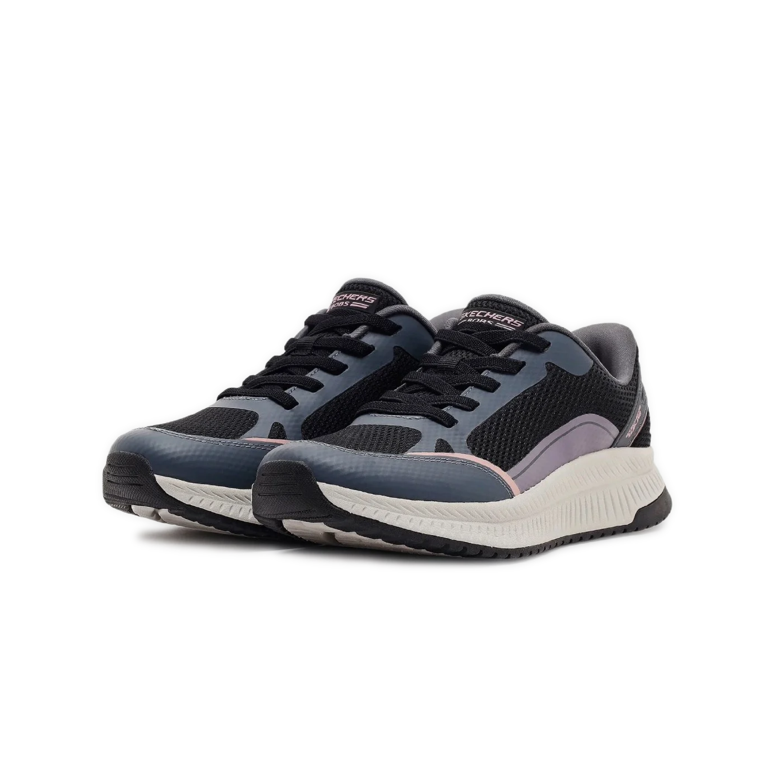 Skechers - Skechers Hands Free Slip-Ins BOBS Squad 4 SN 117741 BKMT Black pink wmn-02 Skechers - Hands Free BOBS Squad 4 Slip-Ins - Image 2