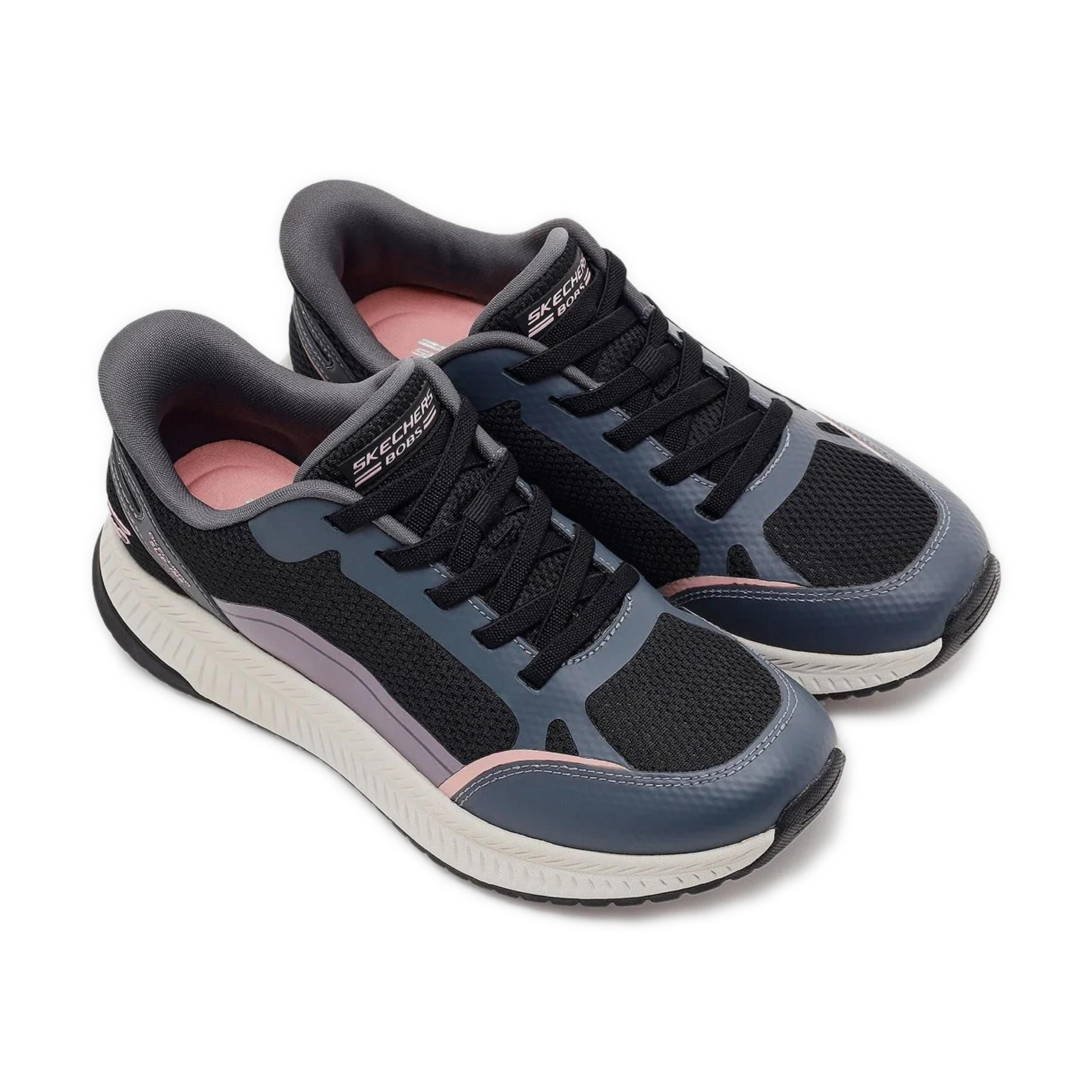 Skechers - Skechers Hands Free Slip-Ins BOBS Squad 4 SN 117741 BKMT Black pink wmn-03 Skechers - Hands Free BOBS Squad 4 Slip-Ins - Image 3
