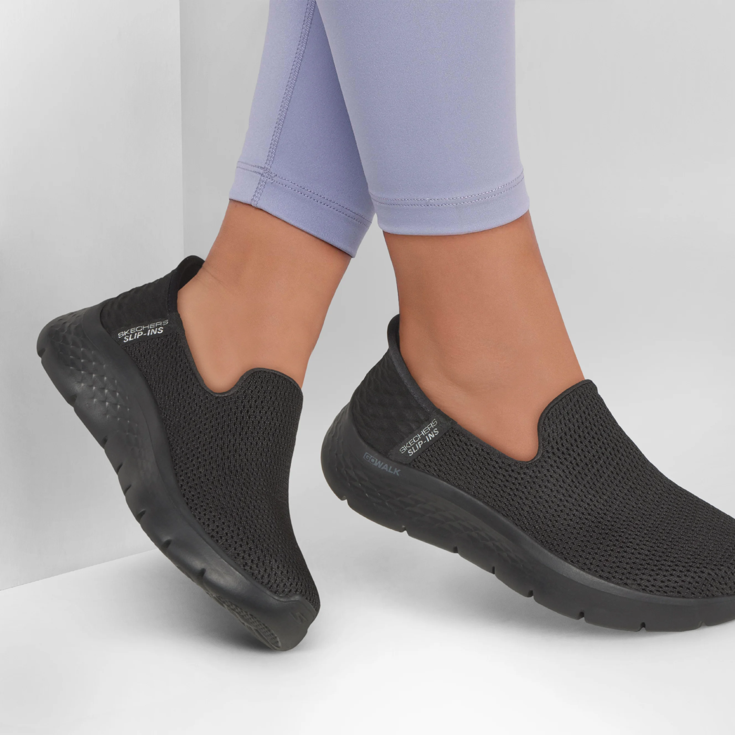 Skechers - GO WALK SN 124963 BBK Slip-In Wmn-03 Skechers - Hands Free GO WALK Flex Slip-Ins - Image 3